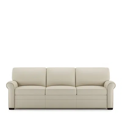 American Leather Gaines Sleeper Sofa In Bison White Leather