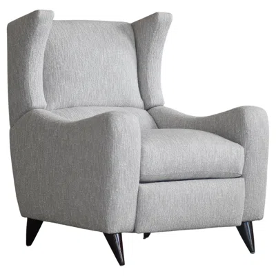Pre-owned American Leather Juno Wingback Recliner Chair By  In Gray