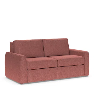 American Leather Langdon Two Seat Comfort Sleeper Sofa In Iris Sangria