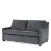 American Leather Perry Queen Sleeper Sofa In Haze Charcoal