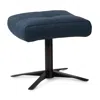 American Leather Rainier Comfort Air Ottoman In Apollo Navy