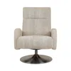 American Leather Sterling Comfort Relax Reclining Chair In Prescott Cream/bison White