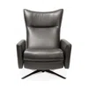 American Leather Stratus Comfort Air Chair In Bison Charcoal