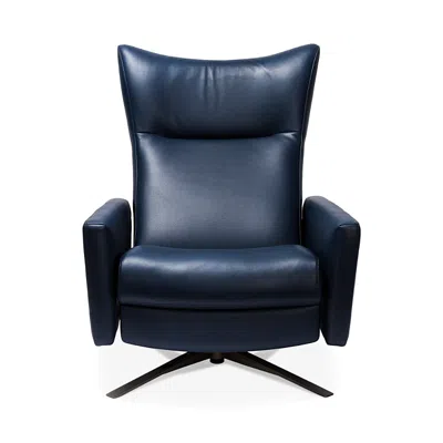 American Leather Stratus Comfort Air Chair In Bison White
