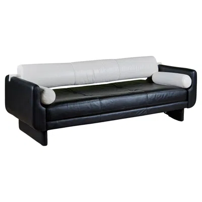 Pre-owned American Leather Vladimir Kagan Matinee Sofa For  In Black