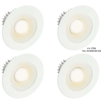 American Lighting 5" Remodel Or New Construction Recessed Lighting Kit In White