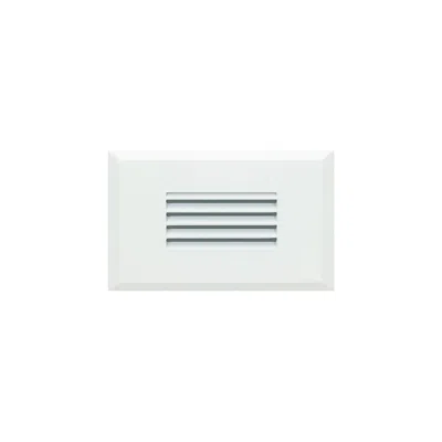 American Lighting Starn 5 1/4"w Black/white Horizontal Louver Led Step Light