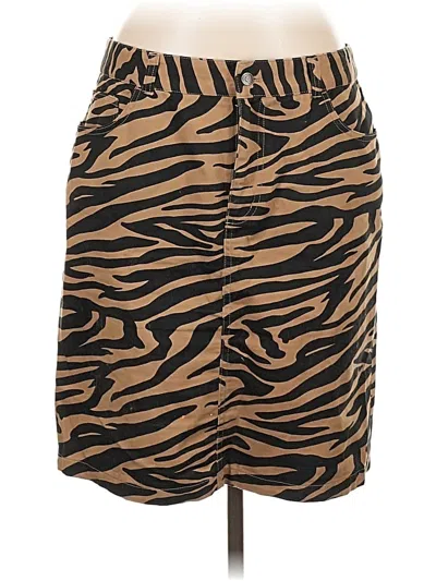 Pre-owned American Living Casual Skirt In Brown