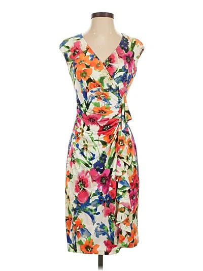 Pre-owned American Living Cocktail Dress In White