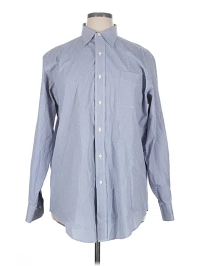 Pre-owned American Living Long Sleeve Button Down Shirt In Blue