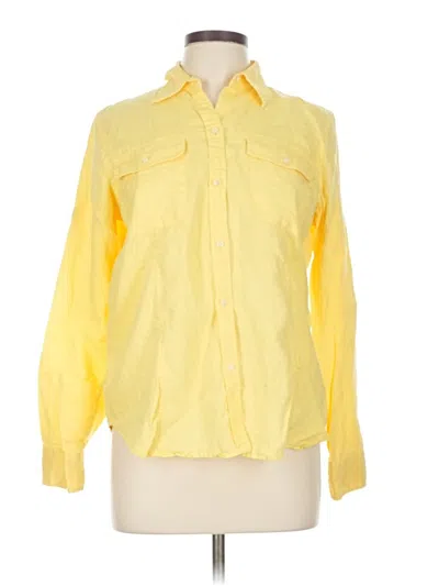 Pre-owned American Living Long Sleeve Button Down Shirt In Yellow