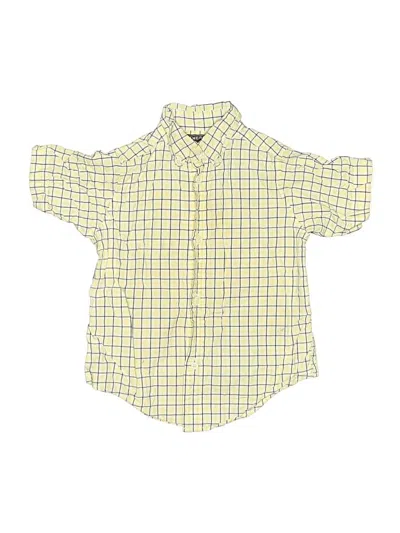 Pre-owned American Living Kids' Short Sleeve Button Down Shirt In Yellow