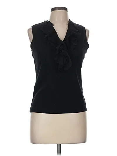 Pre-owned American Living Sleeveless Blouse In Black