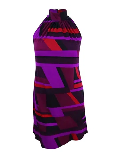American Living Women's Abstract Shift Dress In Purple Multi