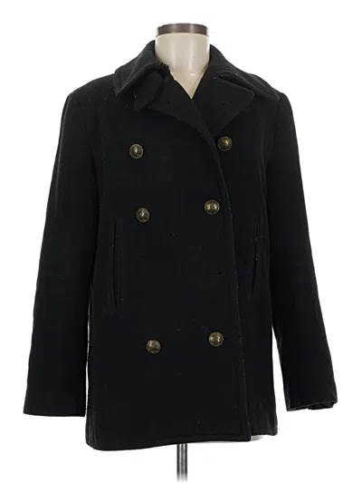 Pre-owned American Living Wool Coat In Black