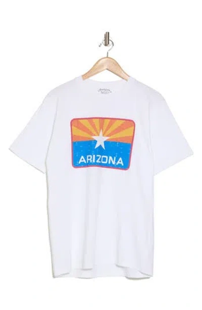 American Needle Arizona Flag Graphic Print T-shirt In White