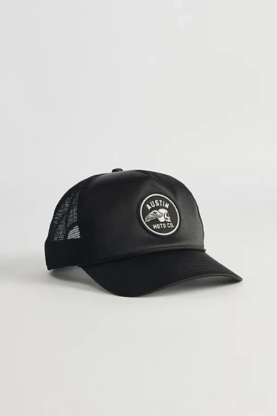 American Needle Austin Moto Satin Snapback Hat In Black, Men's At Urban Outfitters