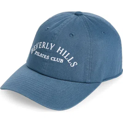 American Needle Beverly Hills Pilates Club Cotton Twill Baseball Cap In Blue