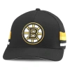 American Needle Black Boston Bruins Hotfoot Stripes Trucker Adjustable Hat In Black