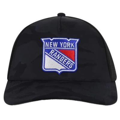 American Needle Black New York Rangers Valin Camo Super Tech Vented Adjustable Hat