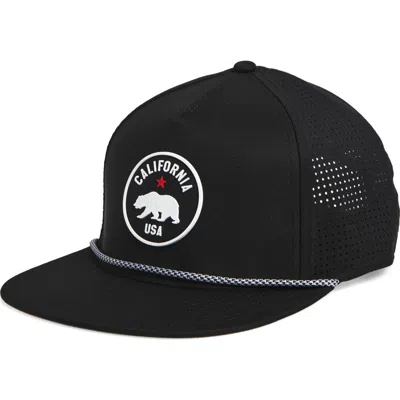 American Needle Cali Buxton Pro Adjustable Trucker Hat In Black