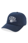 American Needle Caviar Embroidered Cotton Baseball Cap In Blue