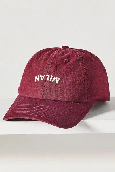 American Needle City Baseball Cap In Red