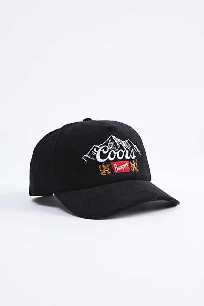 American Needle Coors Banquet 5-panel Snapback Hat In Black, Men's At Urban Outfitters