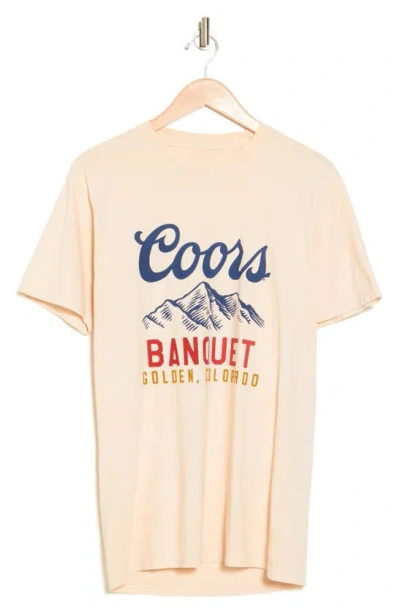 American Needle Coors Cotton Graphic T-shirt In Cream
