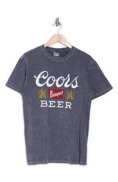 American Needle Coors Cotton Graphic T-shirt In Navy