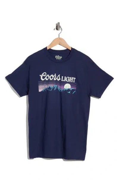 American Needle Coors Light Graphic T-shirt In Navy