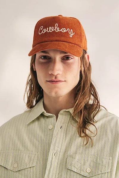 American Needle Cowboy Cord Hat In Terracotta, Men's At Urban Outfitters