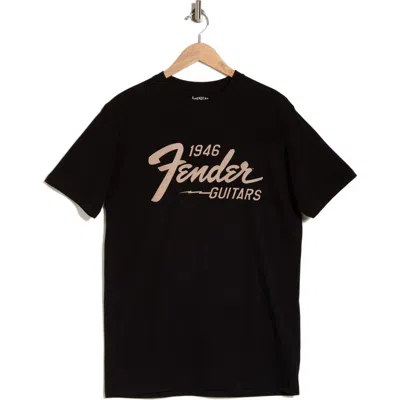 American Needle Fender Cotton Graphic T-shirt In Black