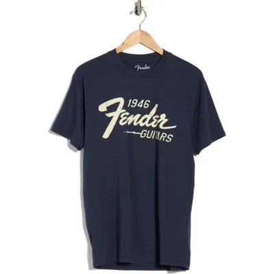 American Needle Fender Cotton Graphic T-shirt In Blue