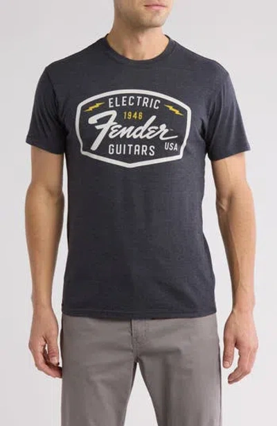 American Needle Fender Graphic T-shirt In Heather Grey