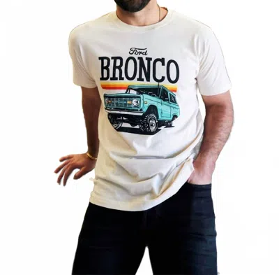 American Needle Ford Bronco Brass Tacks Tee In Cream In White