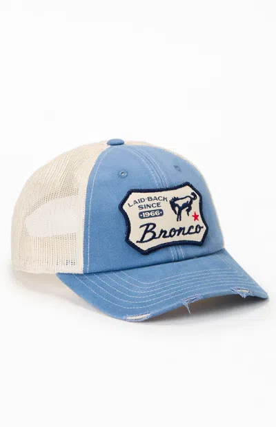 American Needle Ford Bronco Patch Trucker Hat In Blue In Multi