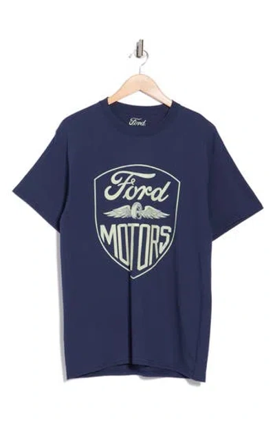American Needle Ford Motors Graphic T-shirt In Blue