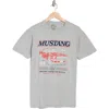 American Needle Ford Mustang Cotton Graphic T-shirt In Grey