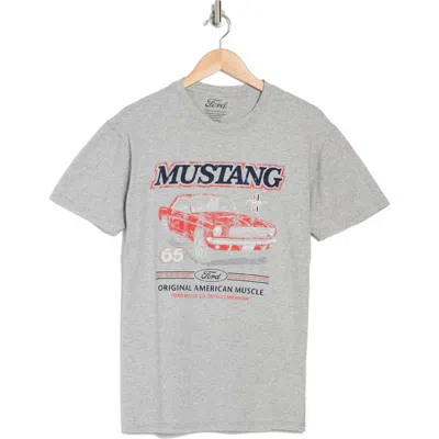 American Needle Ford Mustang Cotton Graphic T-shirt In Grey