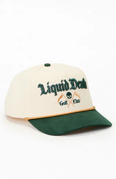 American Needle Liquid Death Golf Club Snapback Hat In Off White In Neutral