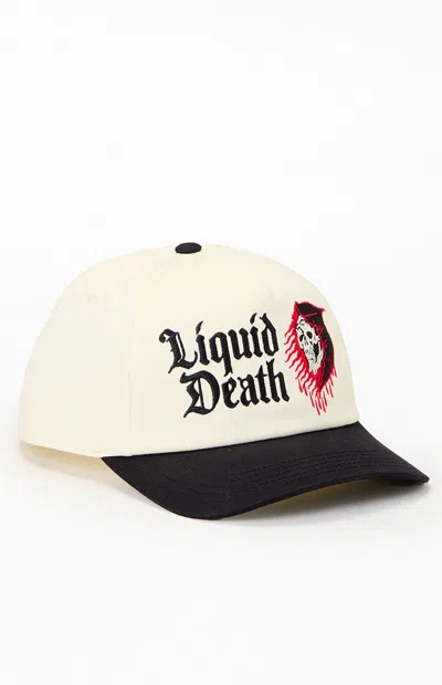 American Needle Liquid Death Roscoe Snapback Hat In Off White