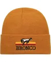 American Needle Men's  Brown Bronco Bronco Cuffed Knit Hat In Brown