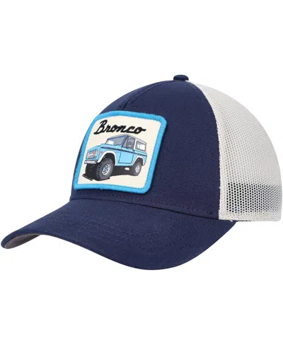American Needle Men's  Navy Bronco Valin Trucker Snapback Hat