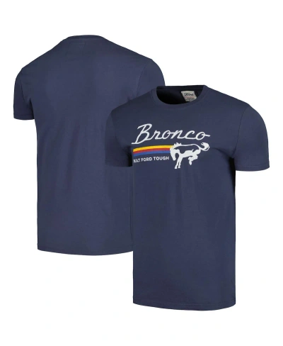 American Needle Men's  Navy Distressed Bronco Brass Tacks T-shirt