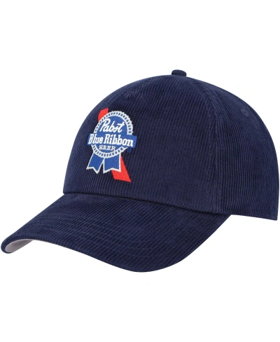 American Needle Men's  Navy Pabst Blue Ribbon Roscoe Corduroy Adjustable Hat