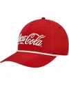 American Needle Men's  Red Coca-cola Traveler Snapback Hat In Red