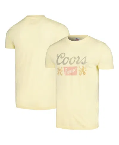 American Needle Men's  Yellow Distressed Coors Vintage-like Fade T-shirt