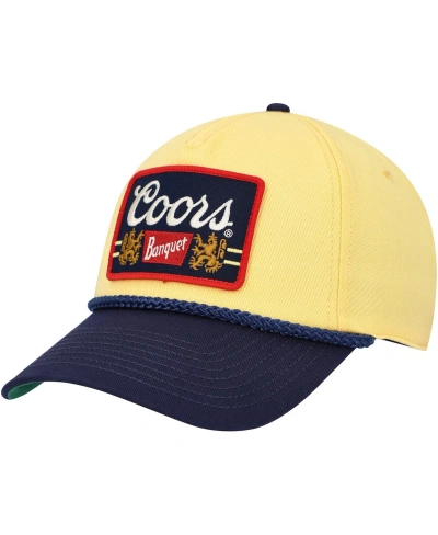 American Needle Men's  Yellow, Navy Coors Roscoe Adjustable Hat In Yellow,navy