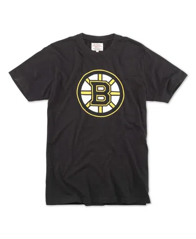 American Needle Men's Black Boston Bruins Brass Tacks T-shirt